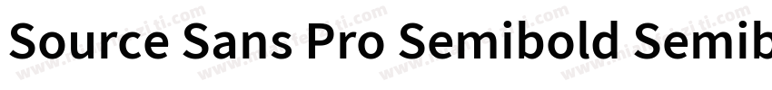 Source Sans Pro Semibold Semibold字体转换